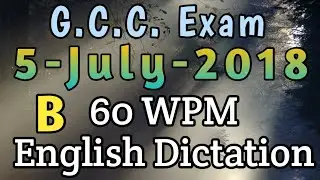 B Para Shorthand Dictation 60 wpm Transcription 2 | 60 Speed Dictation | 60 wpm | 