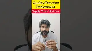 Quality Function Deployment | QFD #supplychaindoctrine #supplychain #qualitymanagement