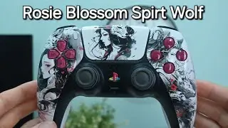 How To Build This PS5 Controller (Girl Spirt Wolf - The Rosie Winter Blossom) - Parts in comments
