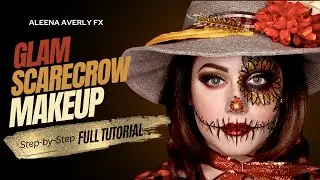 EASY Glittery Glam Scarecrow Makeup Tutorial