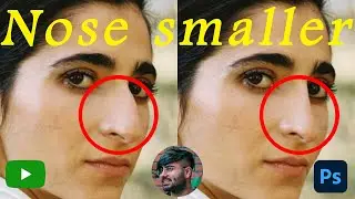 How to make the nose smaller? | how to change the shape of face? | Photo editing tutorial