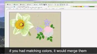 Embird Tutorial - How to merge two embroidery designs