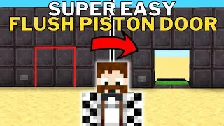 EASY Minecraft 1.21 / 1.20 2x2 Flush Piston Door (Hidden Jeb Door)