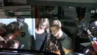Taylor Swift and Calvin Harris holding hands at Troubadore Nightclub @taylorswift13 @CalvinHarris