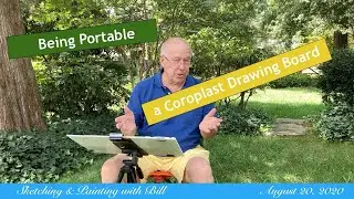 Sketching & Painting   Being Portable   a Coroplast Drawing Board
