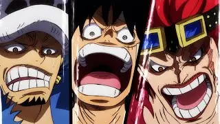 Eustass Kid mocks Monkey D. Luffy and Trafalgar Law for taking the easy route #onepiece #luffy
