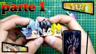 haciendo las cabezas de Gohan de dragón ball z | super #manualidades #papercraft #gohanbeast