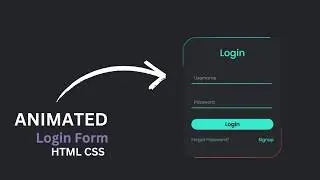 🔥Create Animated Glowing Gradient Border Login Form Using HTML CSS ❤️ 