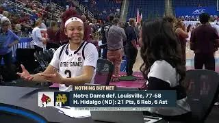 Hannah Hidalgo breaks down Notre Dame Women's Basketball's win over Louisville