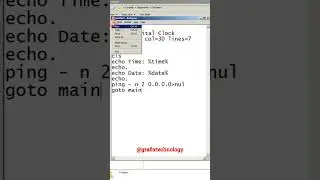 Digital Clock From Notepad 