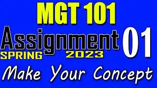 MGT101 Assignment 1 Solution Spring 2023 | MGT101 Assignment 1 Solution 2023