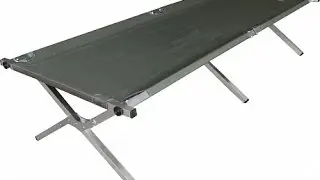 КРОВАТЬ РАСКЛАДУШКА ТУРИСТИЧЕСКАЯ WOODLAND CAMPING BED CK-166 АЛЮМИНИЕВАЯ