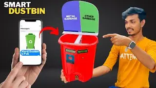 Smart Dustbin - IOT Based Arduino Project | Automatic SMS Sender  | Best science Project