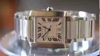 PRE-OWNED CARTIER TANK FRANCAISE WATCH MEN'S STEEL - Boca Raton Pawn