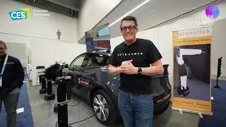 CES 2024 - AUTOVOLTEK AUTOMATED EV CHARGING ROBOT