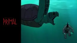 Primal S02 II Spear & fang kill a large Archelon.