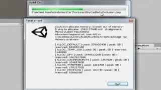 Unity 3D / 5 - OUT OF MEMORY ON IMPORT ( Detect Source of Error )
