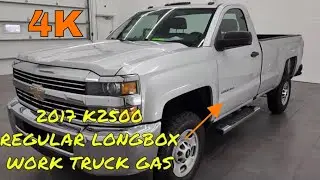4K 2017 CHEVROLET 2500 REGULAR CAB LONG GAS WORK TRUCK WALKAROUND 12708Z SOLD!