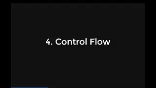 4 Python Crash Course: Control Flow