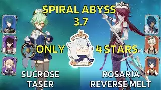C6 Sucrose Taser & C5 Rosaria Reverse Melt | Spiral Abyss 3.7 Floor 12