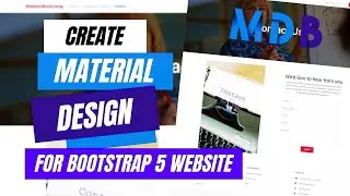 How to Make a Website using Material Design for Bootstrap 5 | PART 4
