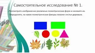 Трудовое обучение 1 класс тема "Виды природных материалов и условия их хранения" 6 урок I четверть