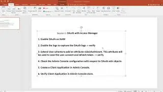 Session 1 OAuthWithAccess Manager PrepareNAMforOAuth