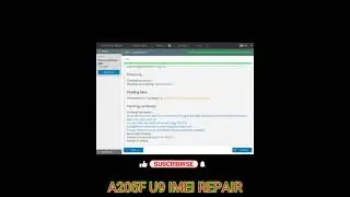 Samsung A20 A205F U9 IMEI Repair 