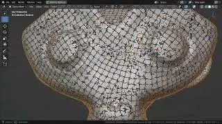 Retopology algorithm - holographic voronoi grid-force.