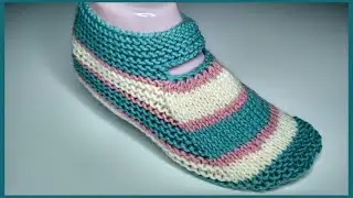 🌸🌸 Footprints on two spokes without a seam on the sole. Very simple slippers - footprints 🌸🌸