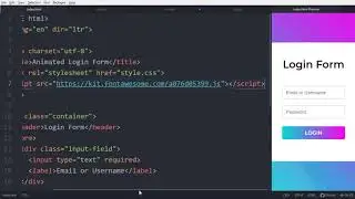 Animated Login Form in HTML & CSS | PART-2