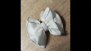 DIY/МК Пышный, напядный бантик из ленты 4см/на любой случай жизни