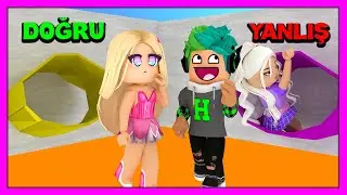 DOĞRU KAYDIRAKTAN KAY VE KAZAN 🔥 ROBLOX Pick a Slide [Backrooms]  KÜBRA NİSA HAN KANAL