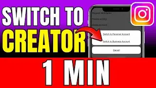How To Switch To Creator Account On Instagram (2026)