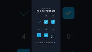 Css checkbox for frontend developers | checkbox animation | 