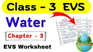 Water Class 3 EVS | Water O Water |Class 3 Science Water| EVS Worksheet for Class 3| EVS for Class 3