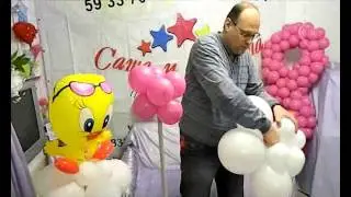 Продолжение мастер класса оригинальные фигуры на стойке! Аэродизайн от 