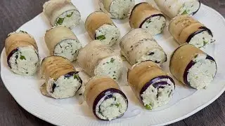 《Eggplant Tofu Rolls》Roll the tofu with eggplant, it’s as tasty as a meat roll！
