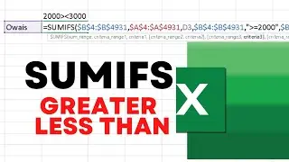 Sumifs Formula with multiple Conditions in Excel in Hindi/Urdu