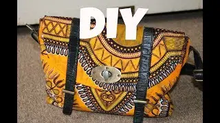 👜 HOW TO COVER A BAG WITH FABRIC |EASY DIY ANKARA BAG | IPHIE ANI👜