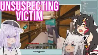 Fubuki And Mio Voluntarily Fell Into Okayu Trap | Minecraft  [Hololive/Sub]