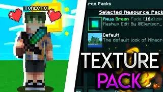 ¡ESTE TEXTURE PACKS es el MÁS BONITO de MINECRAFT 2020!😍  - AQUA GREEN FADE