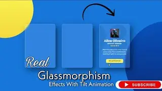 Real Glassmorphism Card Hover Effects | Html Css Glassmorphism Effects | After Effects Tutorial
