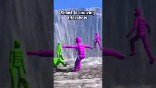 Smart AI amazing trickshots vs NPCs #npcwars #ragdoll #npc #overgrowth