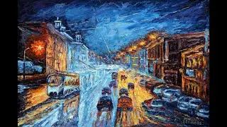 Городской пейзаж, художник Сергей Гапонов