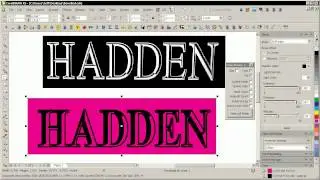 Chiselled Text Effect in CorelDRAW