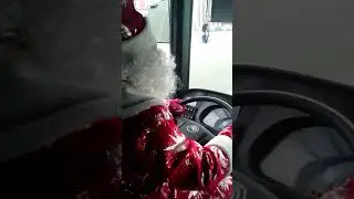 Караганда,Майкудук 31.12.17. Маршрут номер 43.Поездка с Дедушкой Морозом.