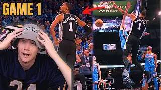 LIVE Reaction to Spurs vs Thunder GAME 1 Ending!