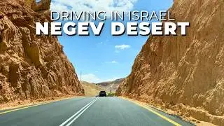 Scenic Driving across Negev Desert • Route 40 from Mitzpe Ramon • Israel 4K
