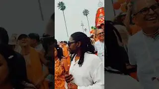 HARE KRISHNA JI🙏🌷🐚Venice Beach 2024 Los Angeles🌴🌊California☀️🇺🇸 #RathaYatra
